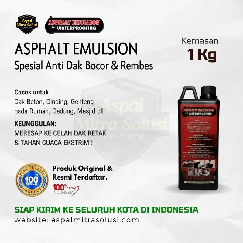 Aspal Cair Asphalt Emulsion kemasan 1 KG