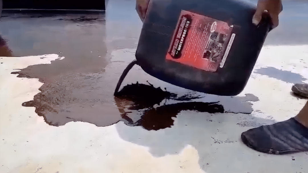 Tekstur cairan aspal emulsion
