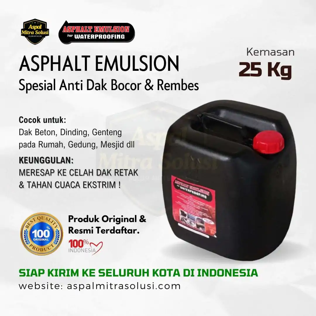 Aspal Cair Anti Bocor 25 Kg Asphalt Emulsion