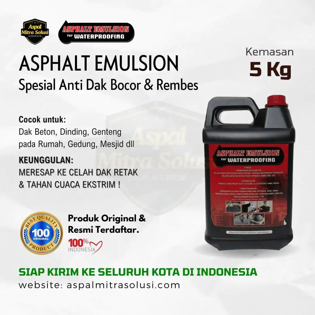 Aspal Cair Anti Bocor 5 Kg Asphalt Emulsion