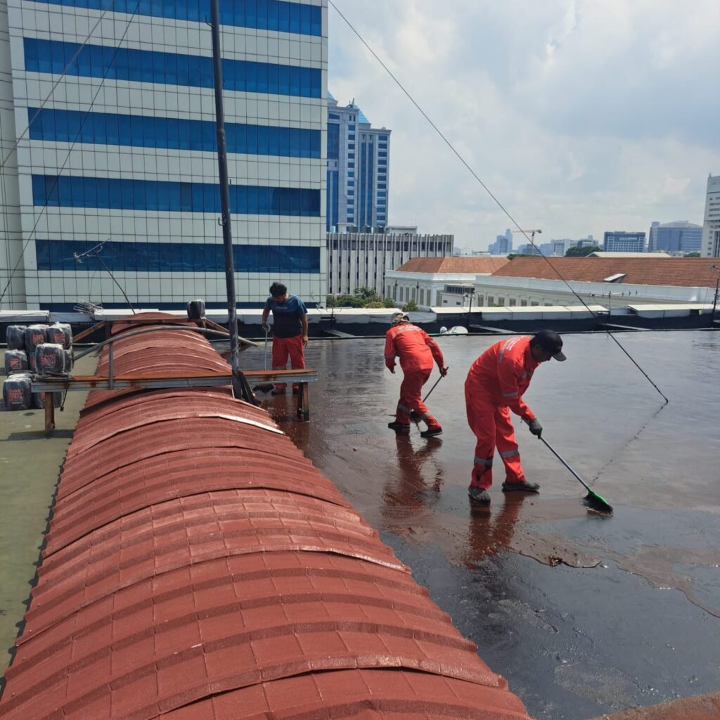 jasa waterproofing aspal cair dak gedung