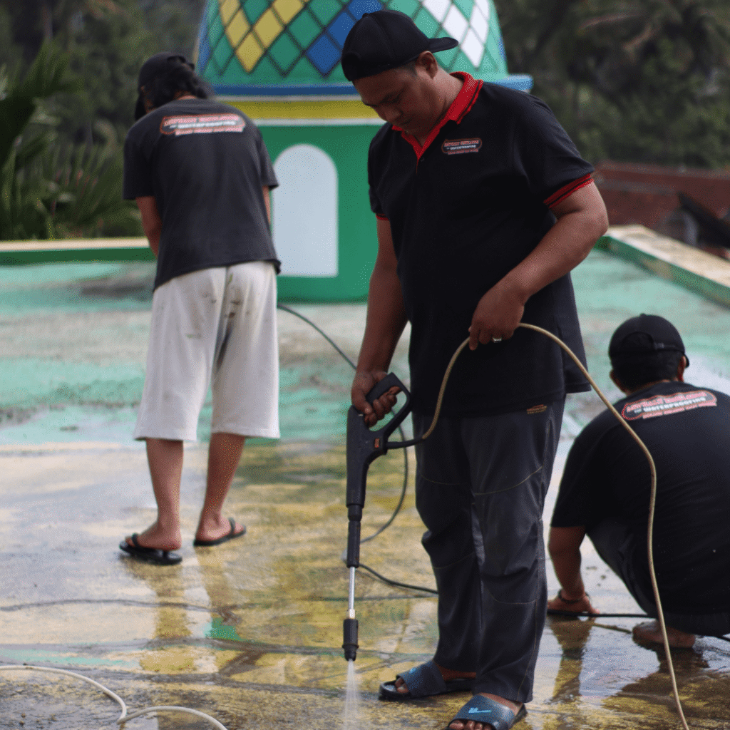 jasa wateproofing aspal cair cleaning dak beton