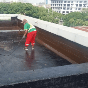jasa wateproofing aspal cair dak beton gedung