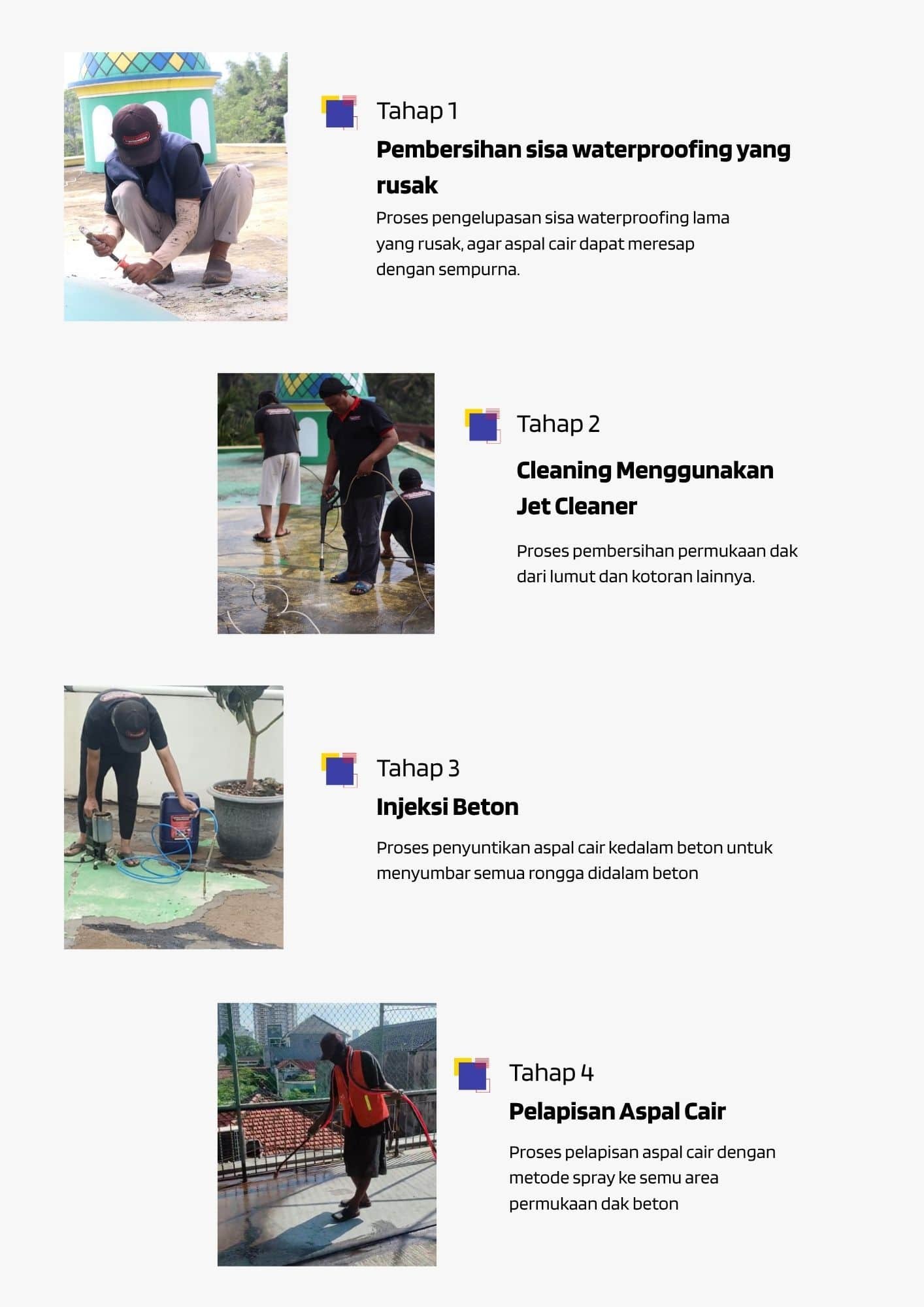 jasa waterproofing aspal cair - aspal mitra solusi