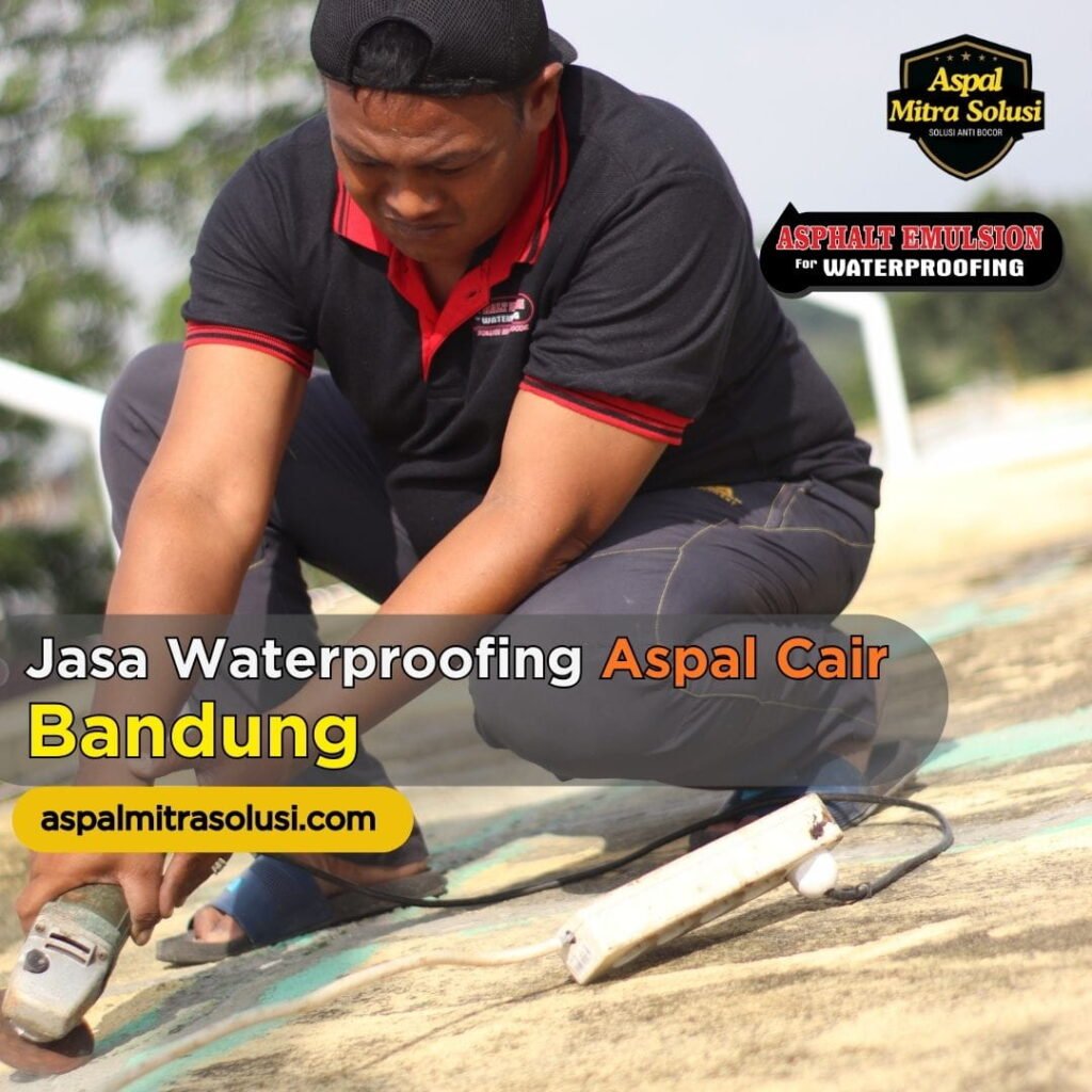 jasa waterproofing bandung aspal cair anti bocor - aspal mitra solusi