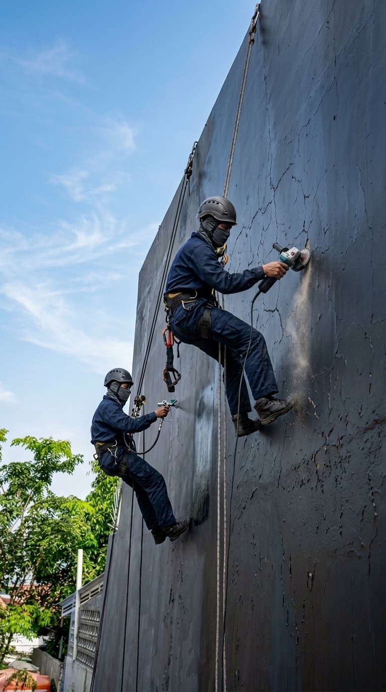 Hasil waterproofing dak beton Masjid Saung Cipicung, Garut oleh Aspal Mitra Solusi