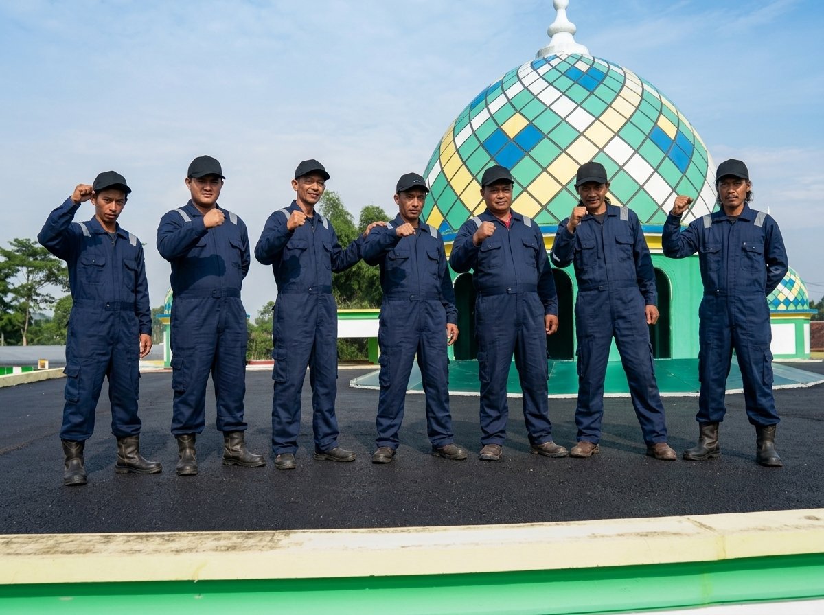 Tim lapangan Aspal Mitra Solusi