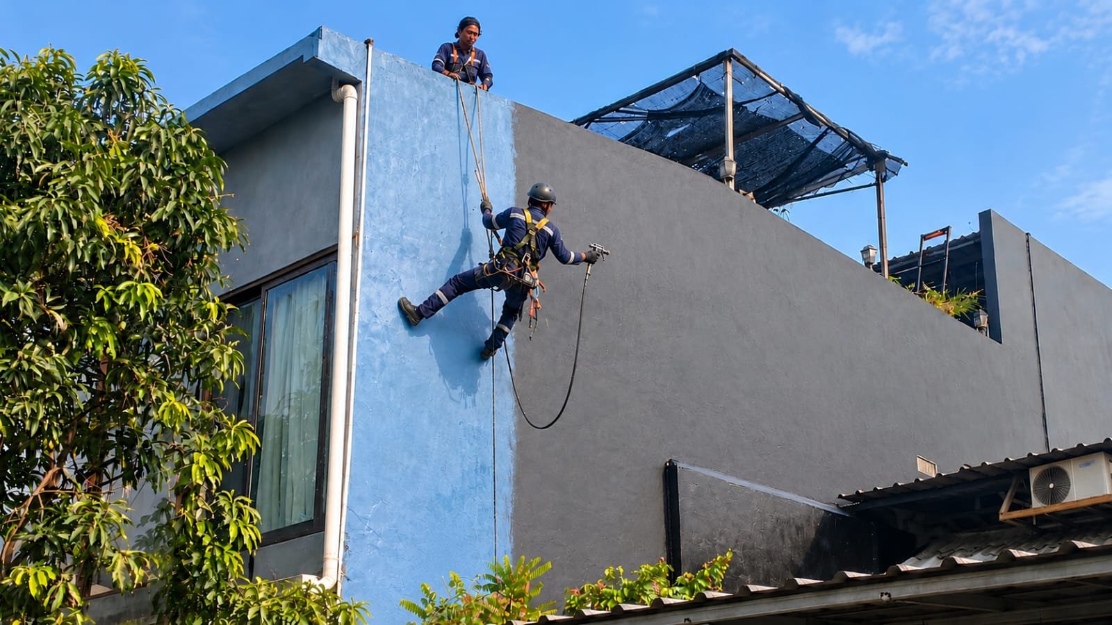 Dokumentasi Waterproofing Dinding Pondok Ungu - Aspal Mitra Solusi